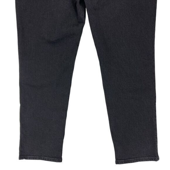 NWT Madewell Jeans Womens 32 Black Mid‎ Rise Perfect Vintage Dark Wash Denim - Picture 8 of 16